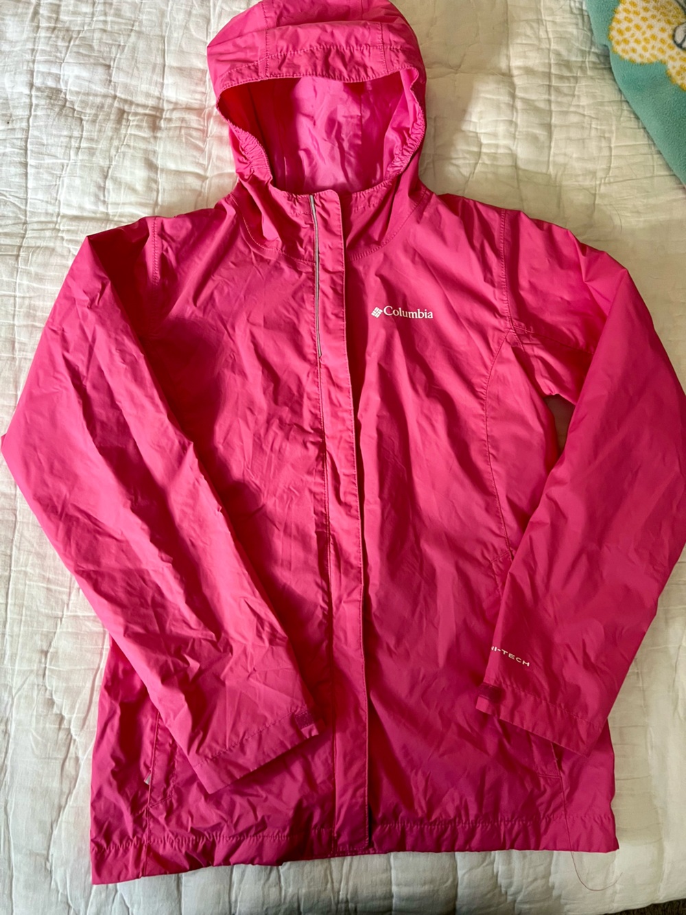 Columbia Girls Pink Lightweight Rain Jacket
